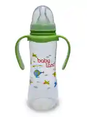 Лесной зеленый бутылочка Baby Land, 240 мл, с ручками, силиконовой классической соской Air System