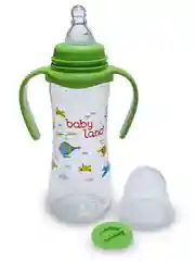 Лесной зеленый бутылочка Baby Land, 240 мл, с ручками, силиконовой классической соской Air System