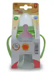 Бутылочка Baby Land 150 мл с ручками, силиконовой классической соской Air System