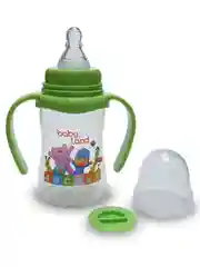 Лесной зеленый бутылочка Baby Land 150 мл с ручками, силиконовой классической соской Air System