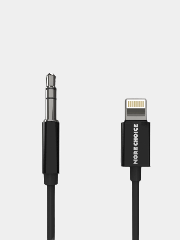 Аудиокабель AUX - iPhone Lightning 8-pin, 1 м, 2м More choice "UK22i",