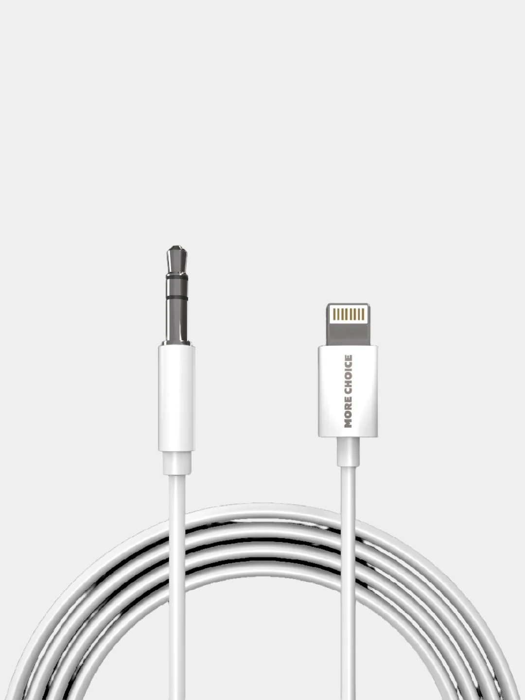 Аудиокабель AUX - iPhone Lightning 8-pin, 1 м, 2м More choice "UK22i",