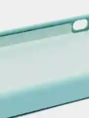 Бирюзовый чехол iPhone 13, 13 Pro, 13 Pro Max силиконовый с закрытым низом