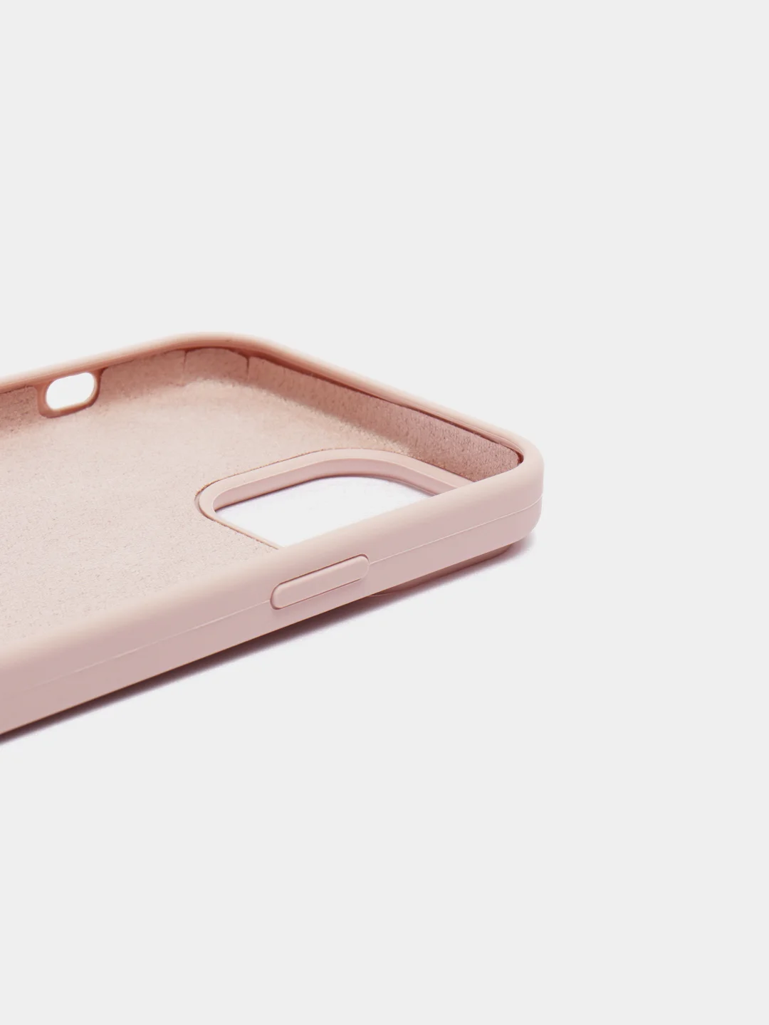 Пудровый чехол iPhone 13, 13 Pro, 13 Pro Max силиконовый с закрытым низом