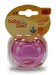 Соска-пустышка Baby Land силиконовая круглая, 6 мес+