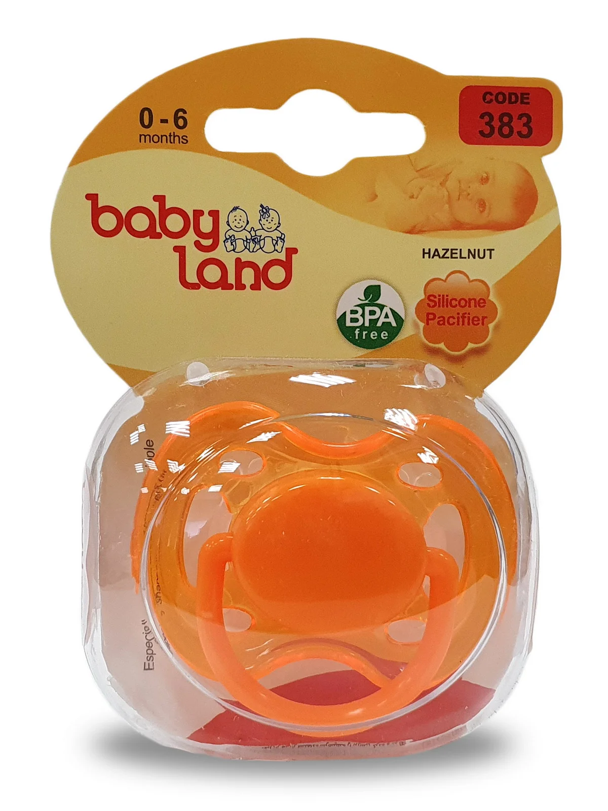 Соска-пустышка Baby Land силиконовая круглая, 0 мес+