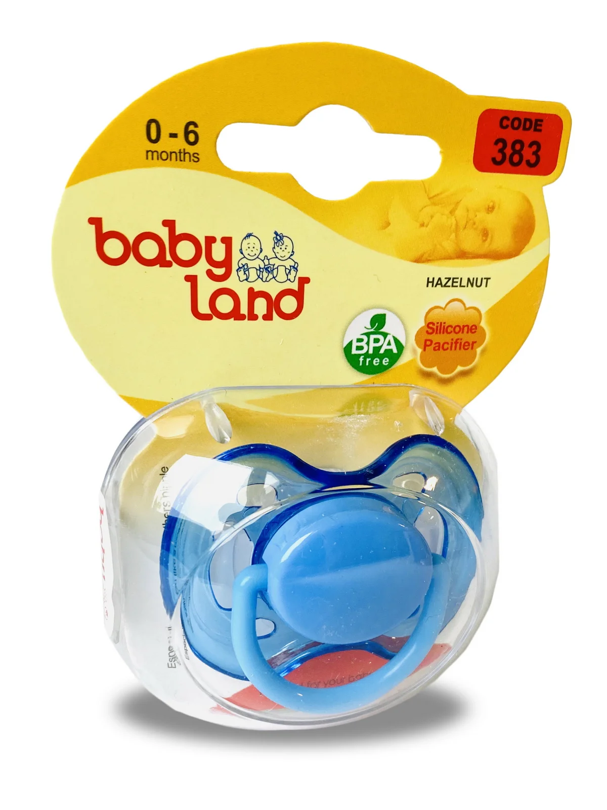 Соска-пустышка Baby Land силиконовая круглая, 0 мес+