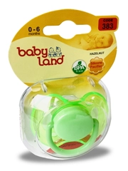 Соска-пустышка Baby Land силиконовая круглая, 0 мес+