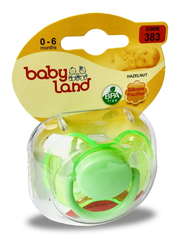 Соска-пустышка Baby Land силиконовая круглая, 0 мес+