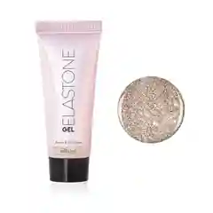Золотой акригель с блестками Runail Professional Elastone Gel, 18 мл