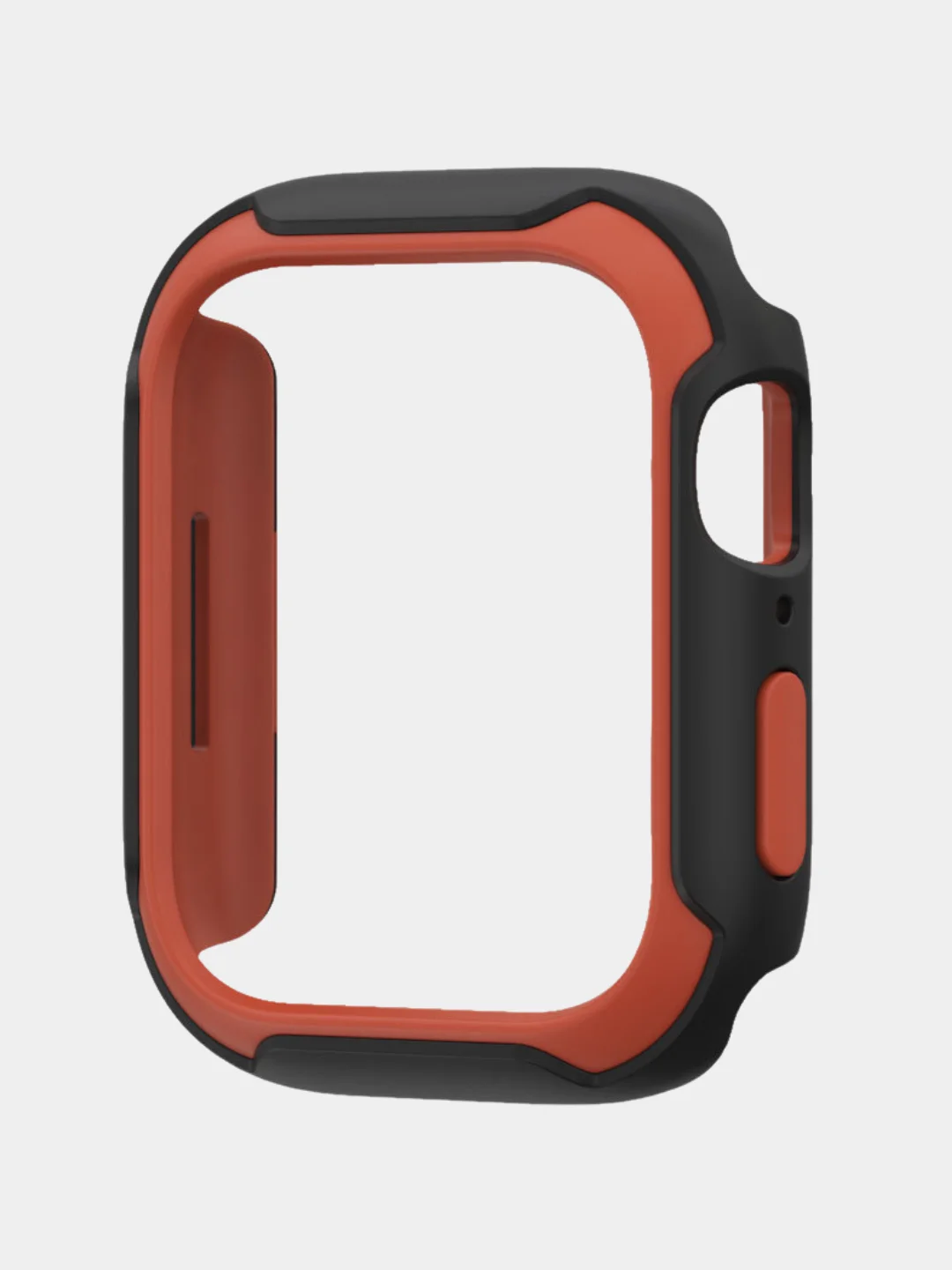 Оранжевый защитный бампер чехол для Apple Watch 7 41, 45 мм рамка