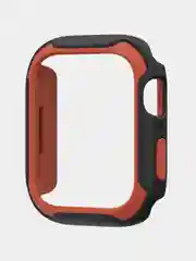 Оранжевый защитный бампер чехол для Apple Watch 7 41, 45 мм рамка