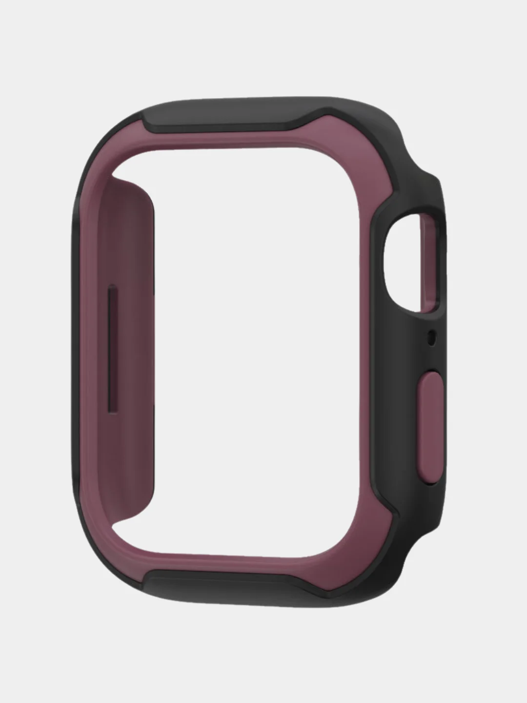 Багровый защитный бампер чехол для Apple Watch 7 41, 45 мм рамка