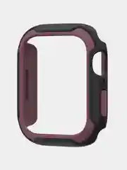 Багровый защитный бампер чехол для Apple Watch 7 41, 45 мм рамка