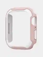 Розовый защитный бампер чехол для Apple Watch 7 41, 45 мм рамка