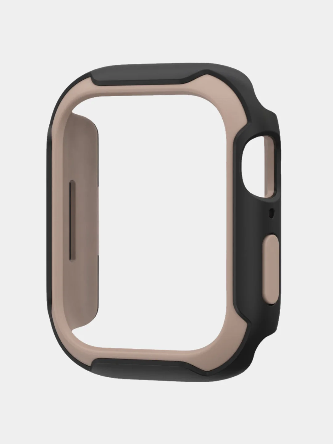 Бежевый защитный бампер чехол для Apple Watch 7 41, 45 мм рамка