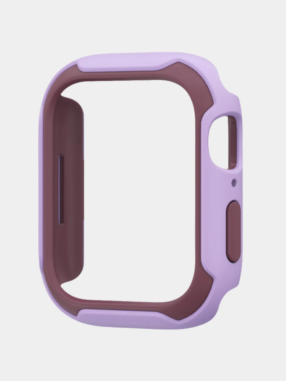 Бордовый защитный бампер чехол для Apple Watch 7 41, 45 мм рамка