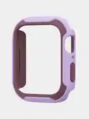 Бордовый защитный бампер чехол для Apple Watch 7 41, 45 мм рамка