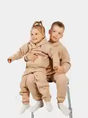 Детский спортивный костюм, утепленный, oversize
