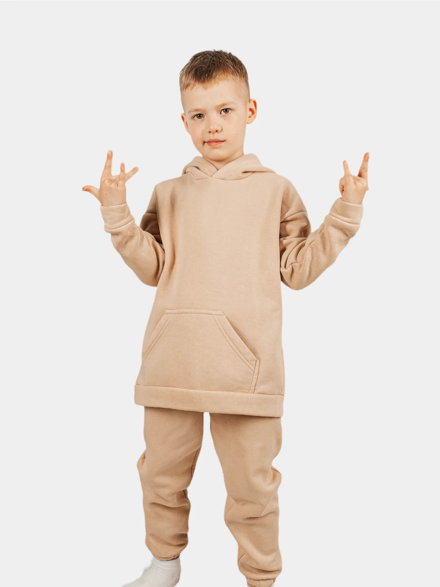 Детский спортивный костюм, утепленный, oversize
