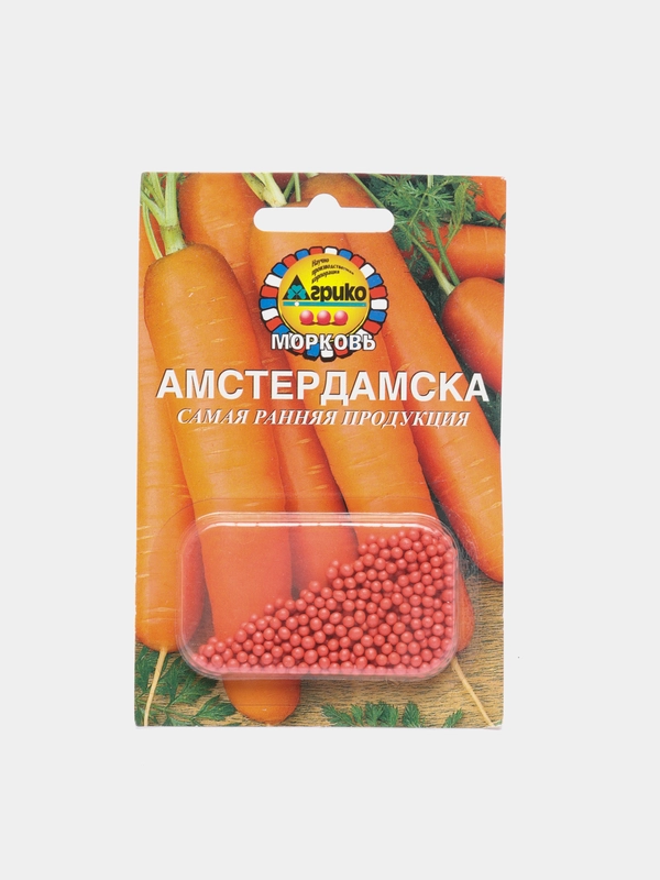 Морковь в гранулах (гранулированная) Амстердамска 300 шт, раннеспелая, семена