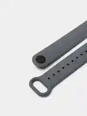 Тёмно-серый силиконовый ремешок для фитнес браслета Xiaomi Mi Band 5 / Mi Band 6
