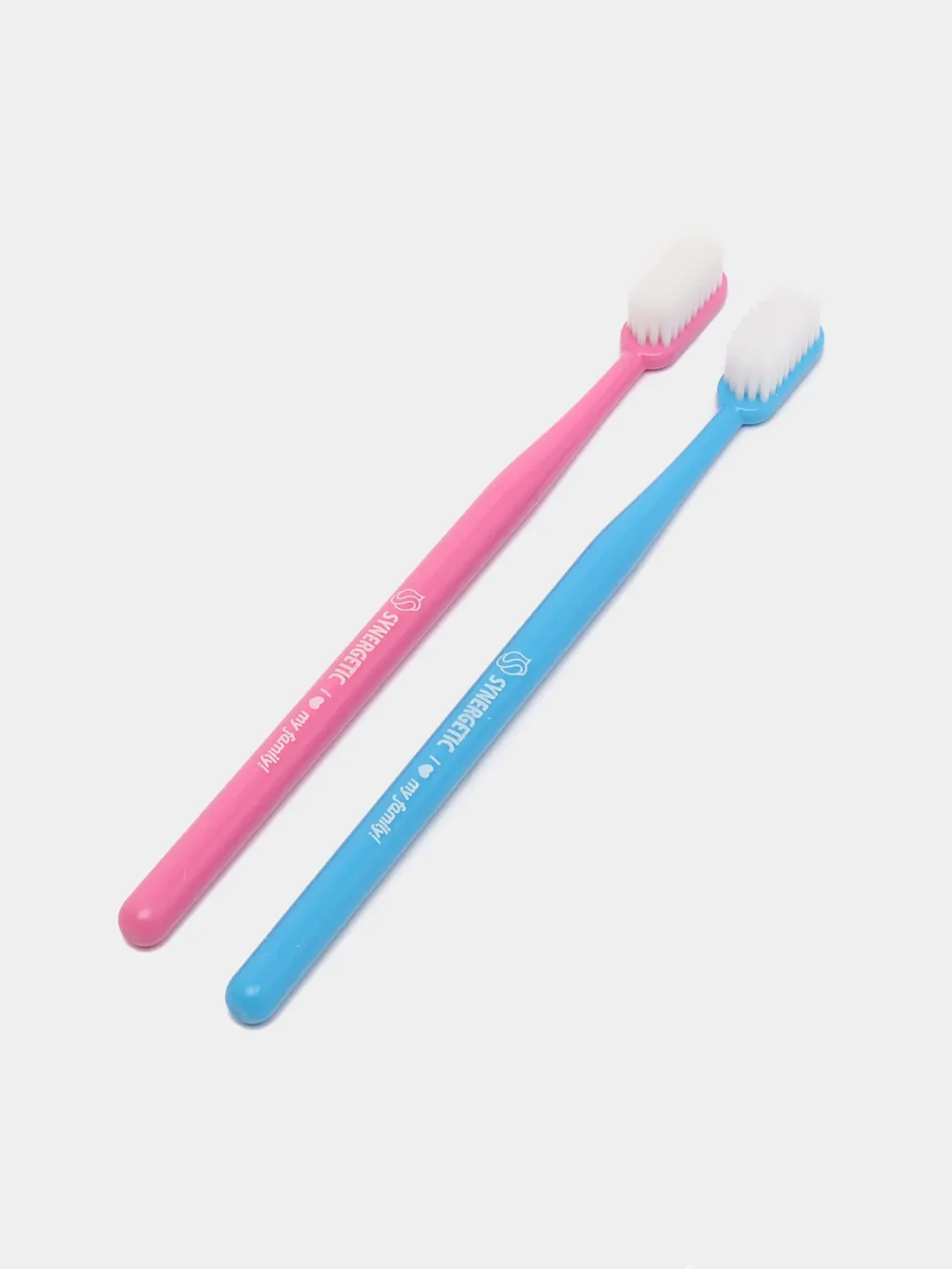 Зубная щётка для взрослых SYNERGETIC Eco dental care, средней жесткости, набор из 2 штук