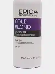 Шампунь для волос Epica Professional Cold Blond, с антижёлтым эффектом, 1000 мл