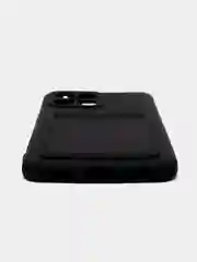 Черный чехол для Honor X8 4G, Хонор Х8 4Г силиконовый, с карманом для карты