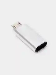 Серый адаптер переходник lightning на micro usb лайтинг на микро усб юсб