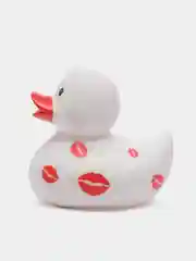Игрушка для купания, сувенир Funny Ducks "Белая уточка с поцелуями", 1995
