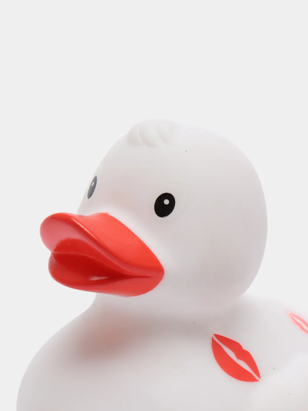 Игрушка для купания, сувенир Funny Ducks "Белая уточка с поцелуями", 1995