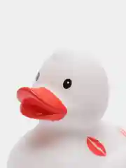 Игрушка для купания, сувенир Funny Ducks "Белая уточка с поцелуями", 1995