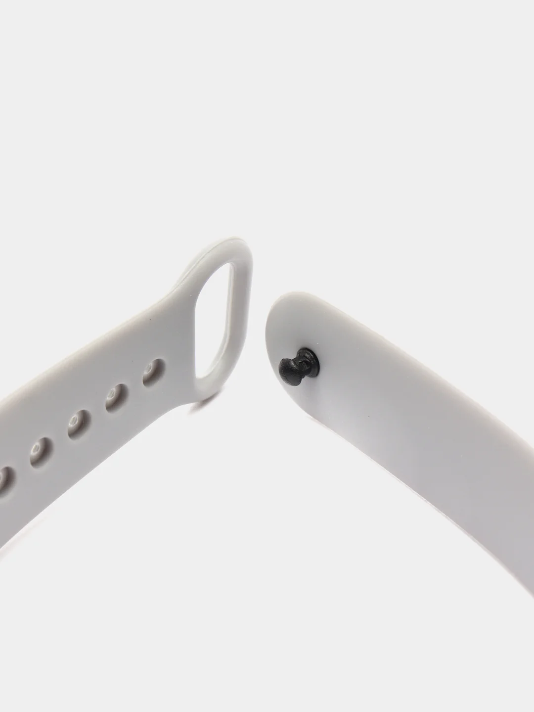 Серый силиконовый ремешок для фитнес браслета Xiaomi Mi Band 5 / Mi Band 6