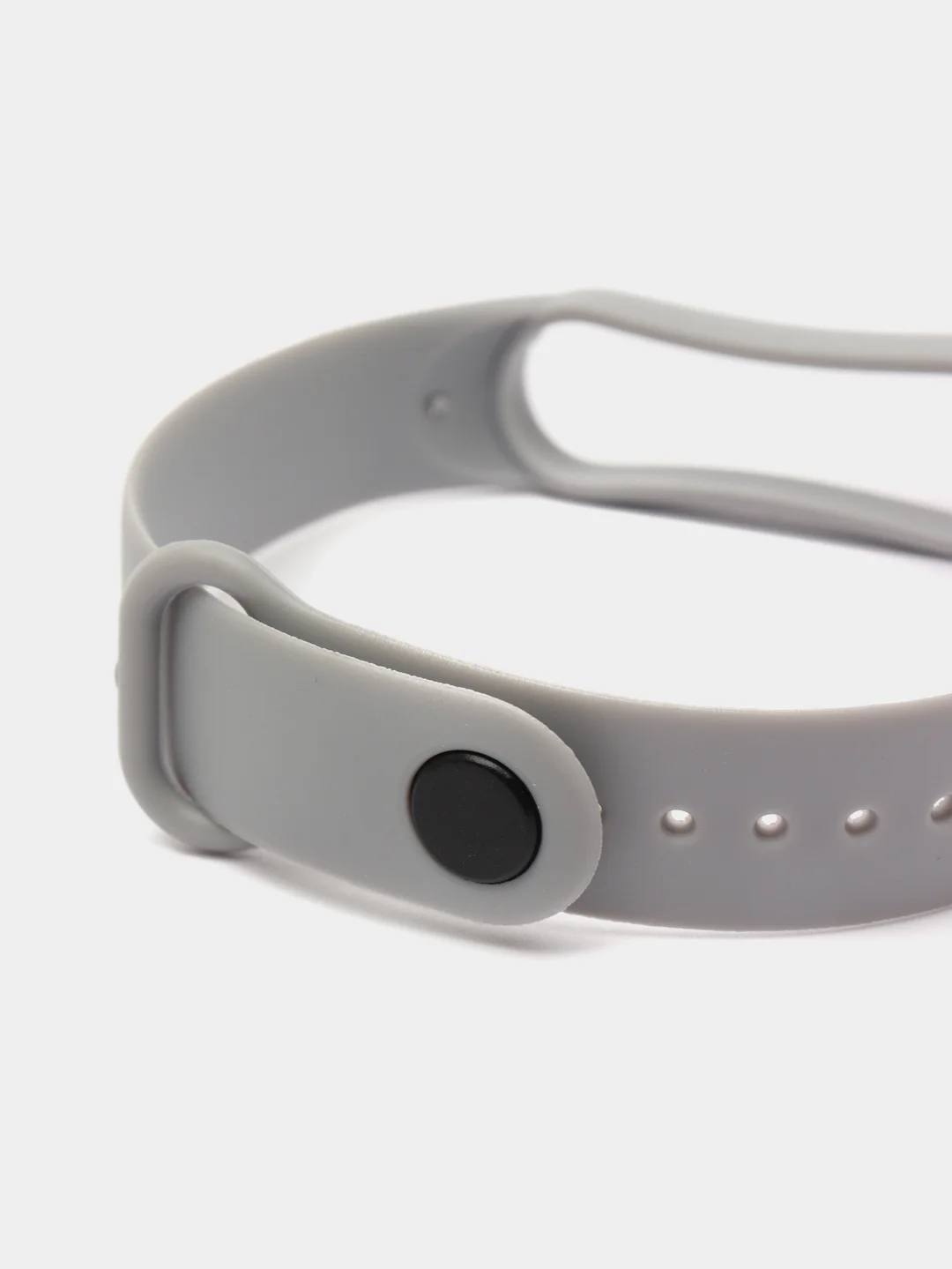 Серый силиконовый ремешок для фитнес браслета Xiaomi Mi Band 5 / Mi Band 6