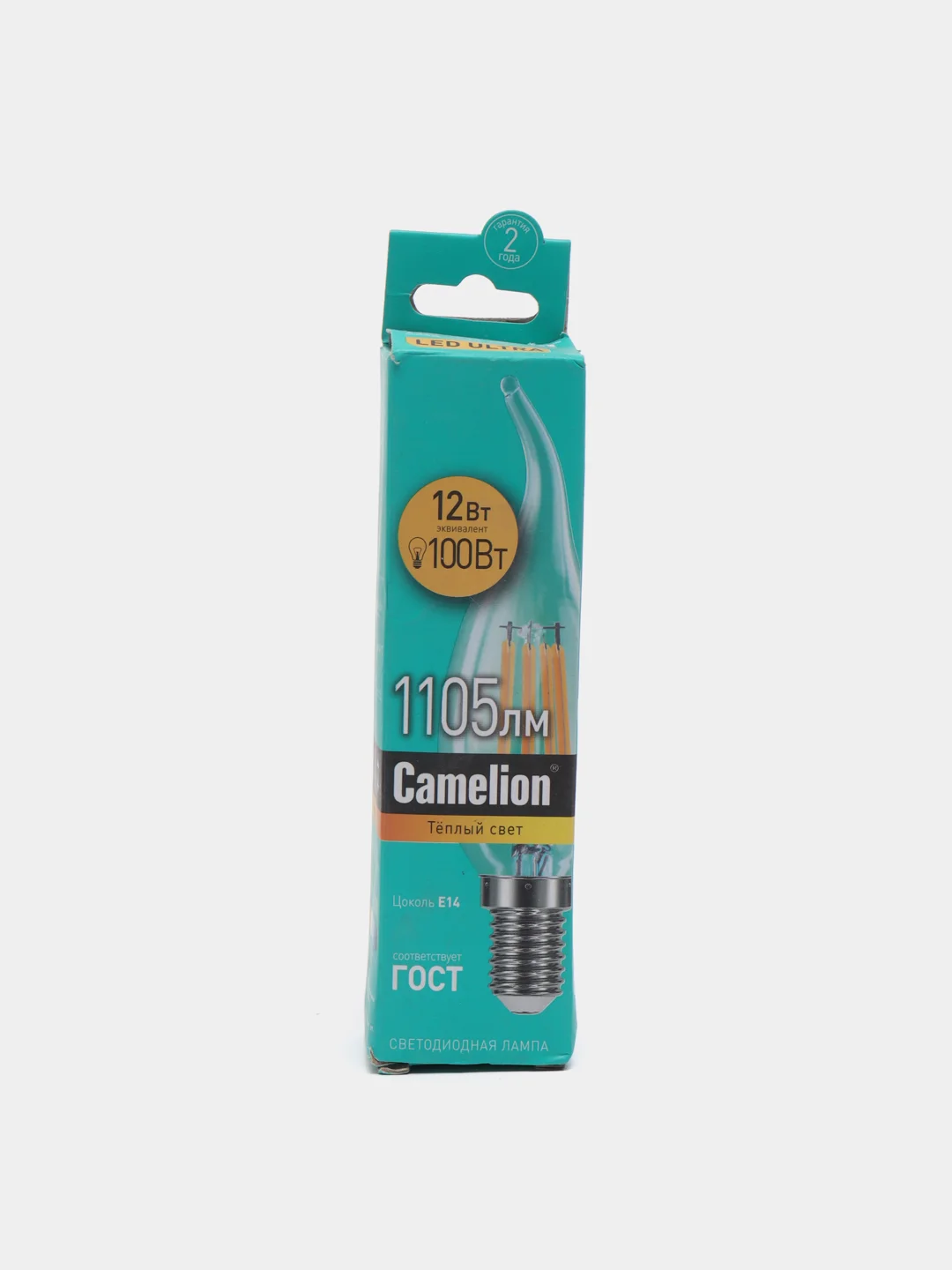 Camelion LED12-CW35-FL/830/E14, лампа светодиодная 12Вт, 220В