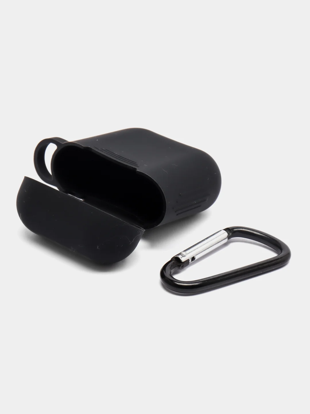 Черный силиконовый чехол для наушников AirPods