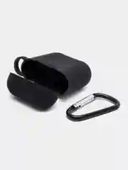 Черный силиконовый чехол для наушников AirPods