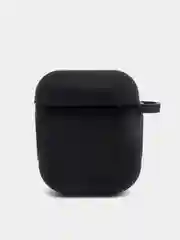 Черный силиконовый чехол для наушников AirPods
