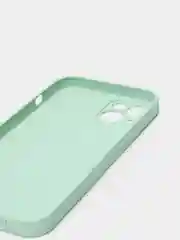 Бирюзовый чехол для Айфон 13, 12, 11 Pro Max, mini, XS, X, XR, 7, 8 Plus со стеклянной панелью