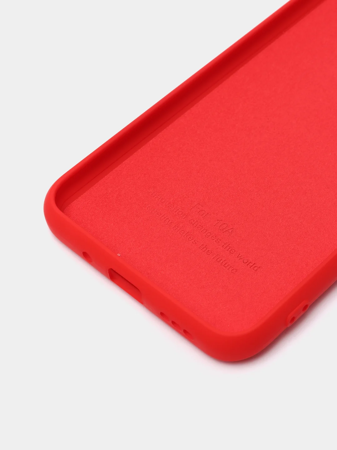 Красный чехол с бархатной подкладкой для Xiaomi Redmi 10A / Redmi 9C