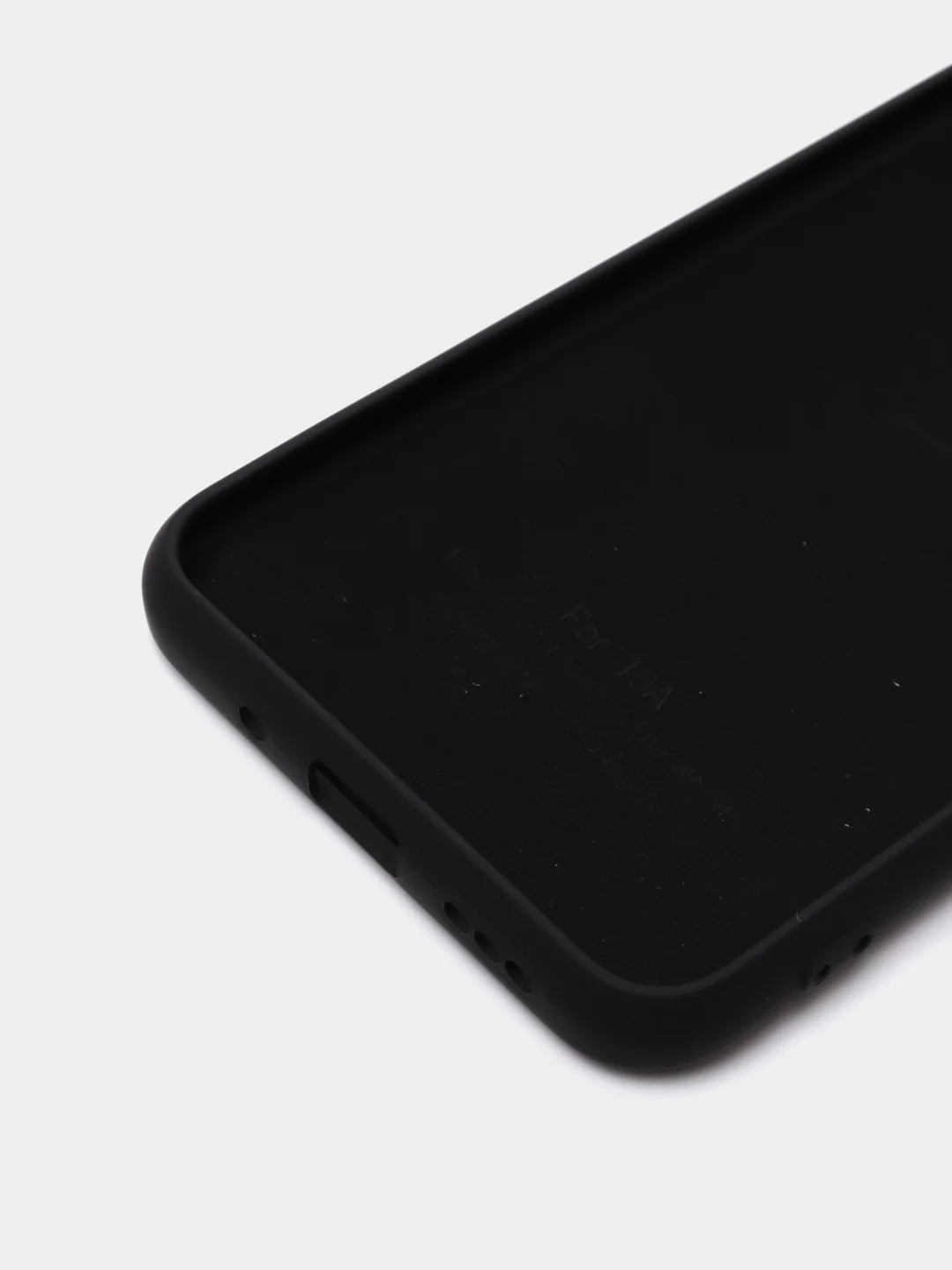 Черный чехол с бархатной подкладкой для Xiaomi Redmi 10A / Redmi 9C