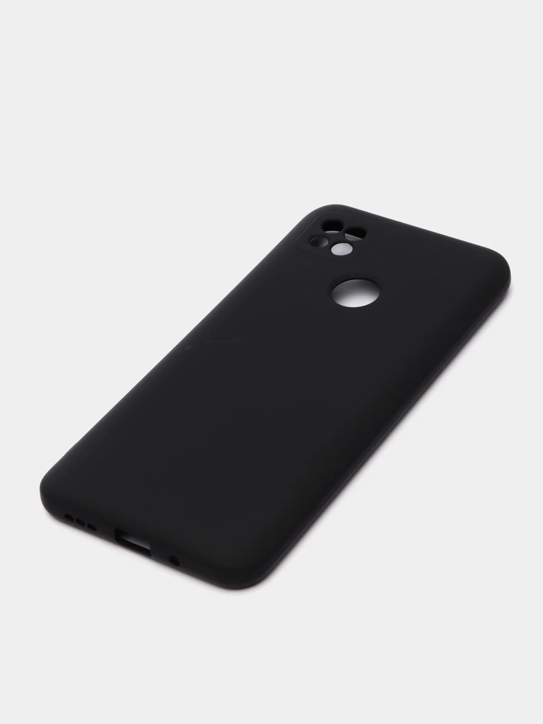 Черный чехол с бархатной подкладкой для Xiaomi Redmi 10A / Redmi 9C