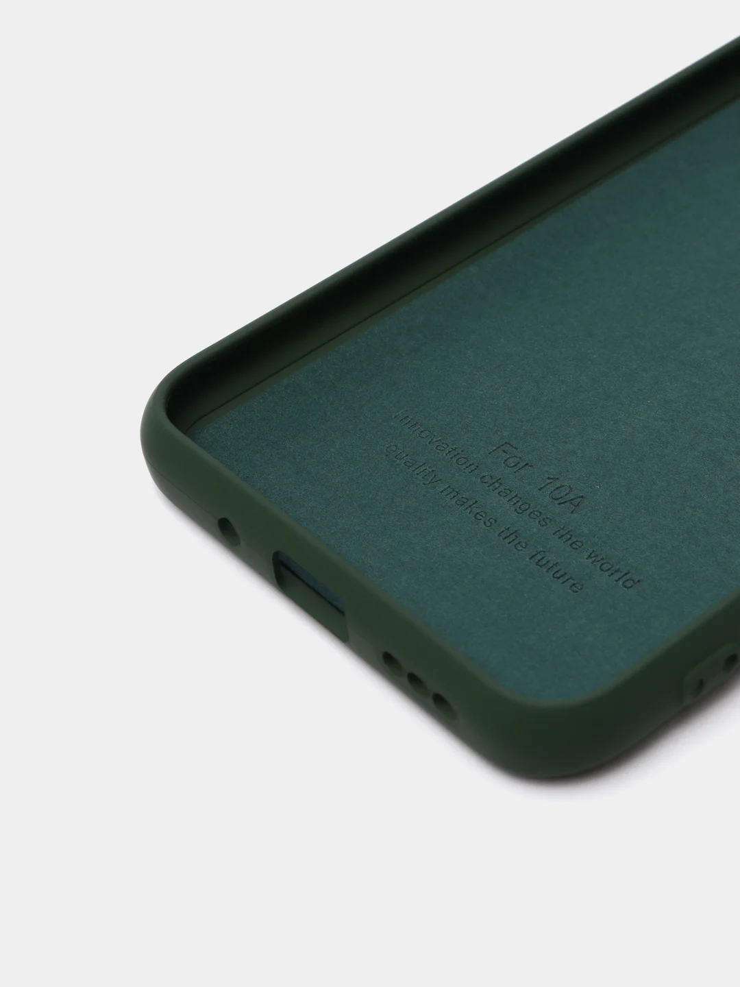 Зеленый чехол с бархатной подкладкой для Xiaomi Redmi 10A / Redmi 9C