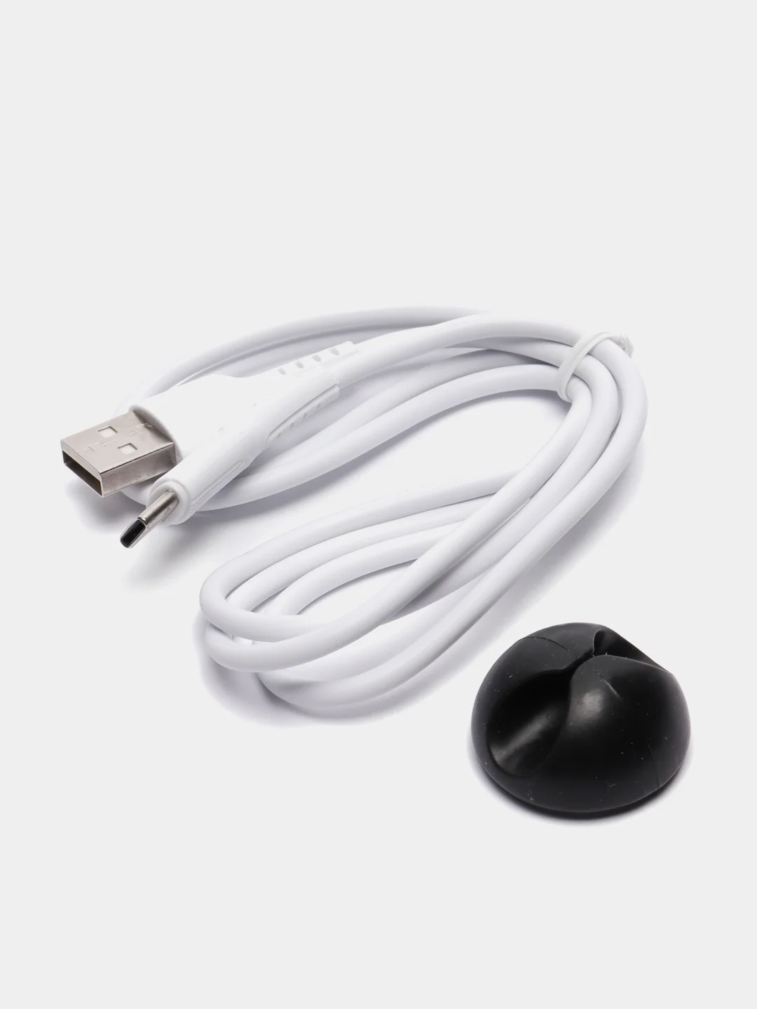 Белый кабель для Type-C, Micro-USB, Lightning, More Choice K26a USB, 2.0A,1 м