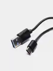 Черный кабель USB 2.4A Type-C / Apple 8-pin 1 м, быстрая зарядка, для iPhone, More choice K13i