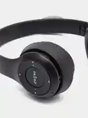 Черный беспроводные детские наушники Cat Ear P47M со светящимися ушками