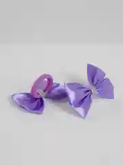 Лавандовый бантики для волос, на резинке