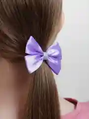 Лавандовый бантики для волос, на резинке