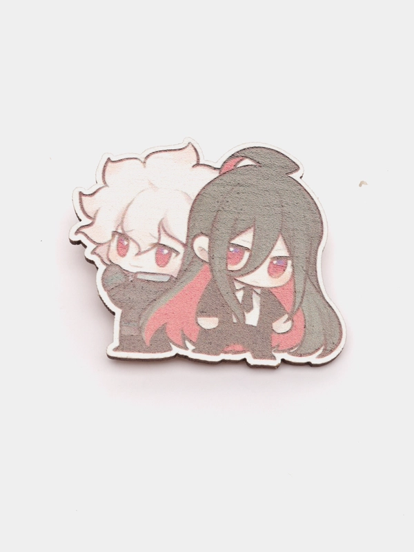 Значок деревянный по аниме "Danganronpa", Изуру Камукура